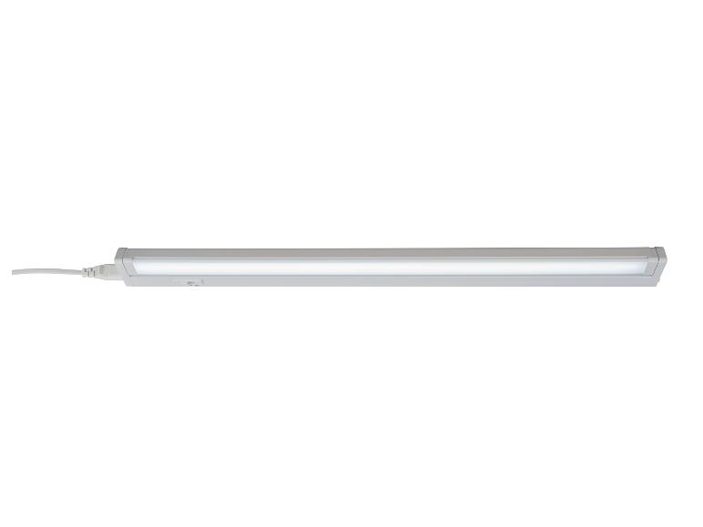 Bílá lineární LED lampa s kabelem a vypínačem