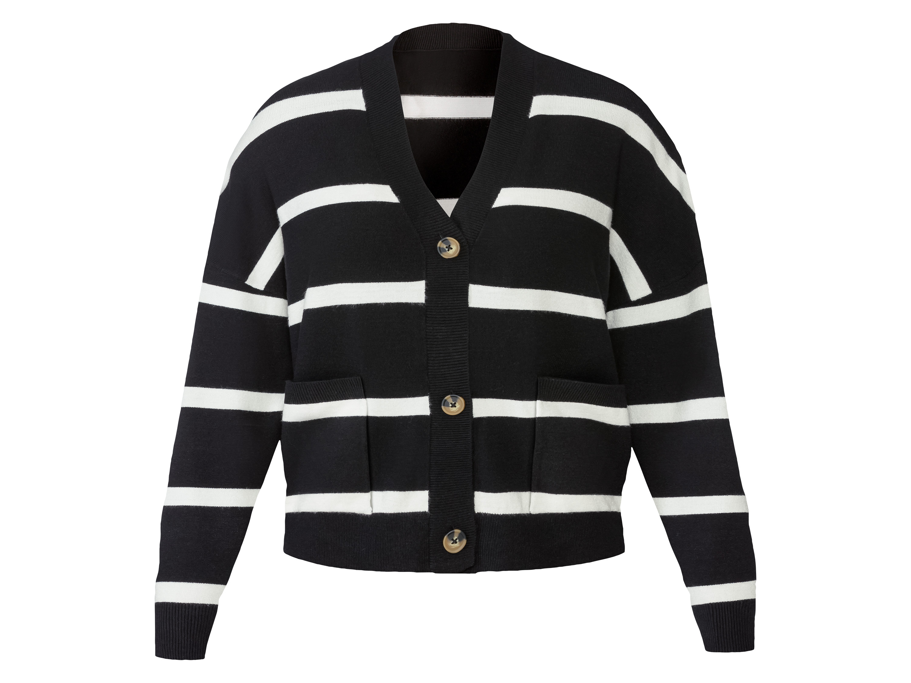 esmara® Dámský kardigan (S (36/38), černá/bílá)