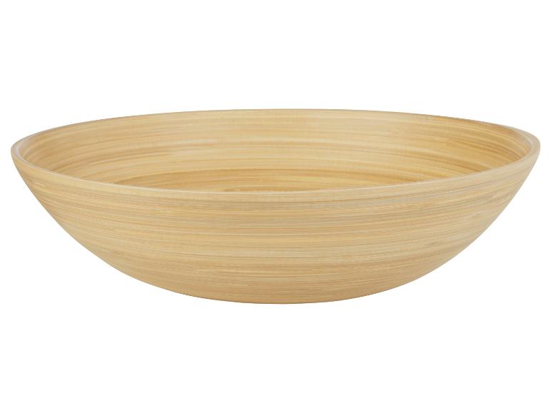 Velká bambusová mísa, minimalistický styl.