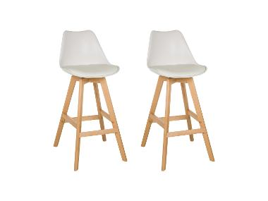 HJH LIVING Barové židle SCANDI HIGH, 2 kusy