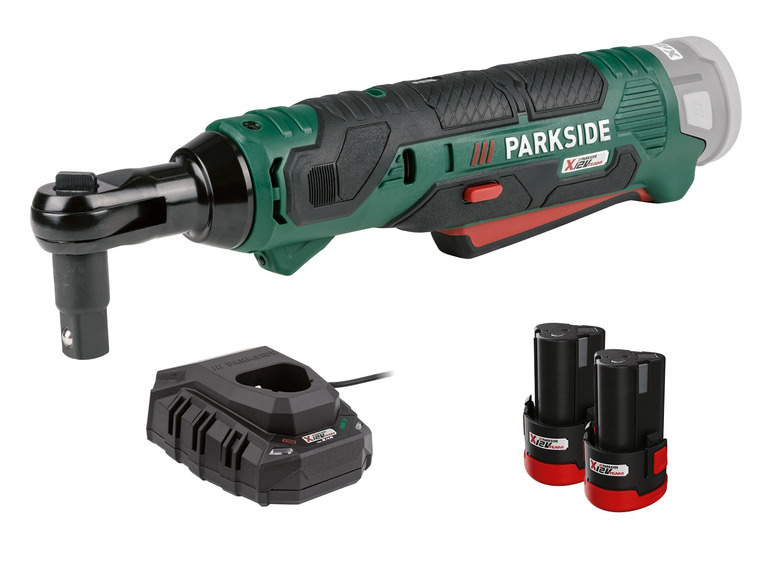  Zobrazit na celou obrazovku PARKSIDE® Aku ráčnový utahovák PAR 12 A1, 2x 2 Ah - Obrázek 1