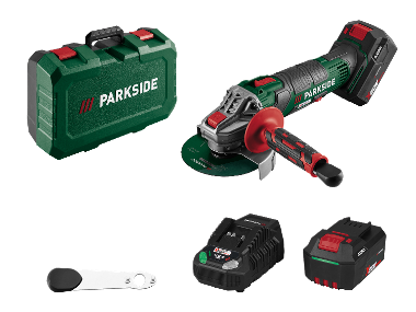 PARKSIDE® Aku úhlová bruska PWSA 20-Li D4, 4 Ah