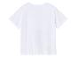 Bílé krátké tričko, zadní pohled.