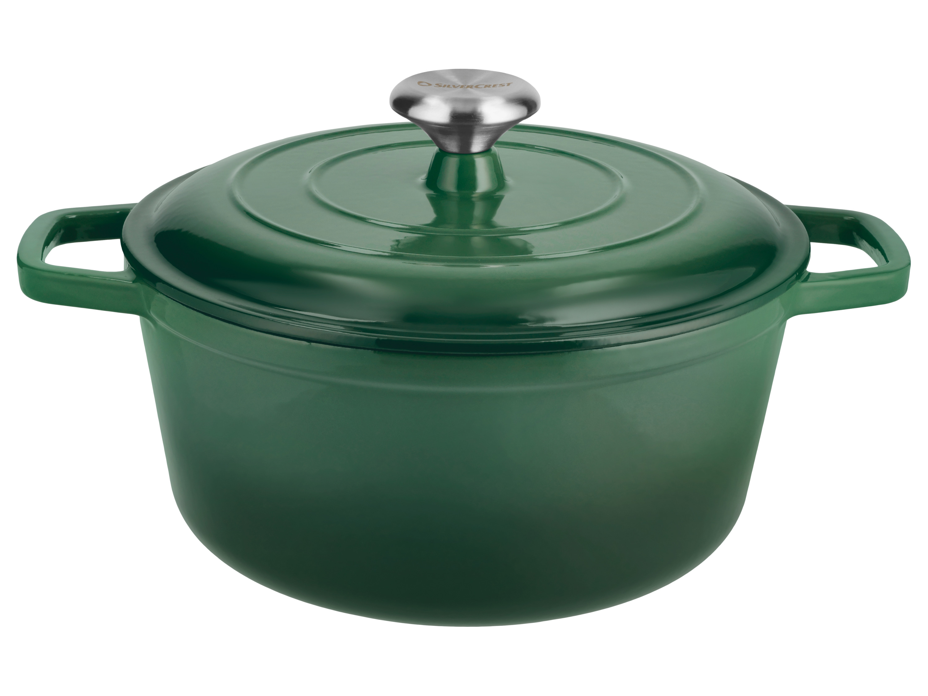 Silvercrest® Litinový hrnec Premium, Ø 26 cm / 5,0 l (zelená)