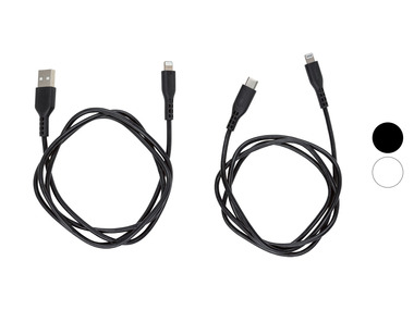 TRONIC® Kabel pro nabíjení a přenos dat Lightning (MFI) a USB-C, 1 m
