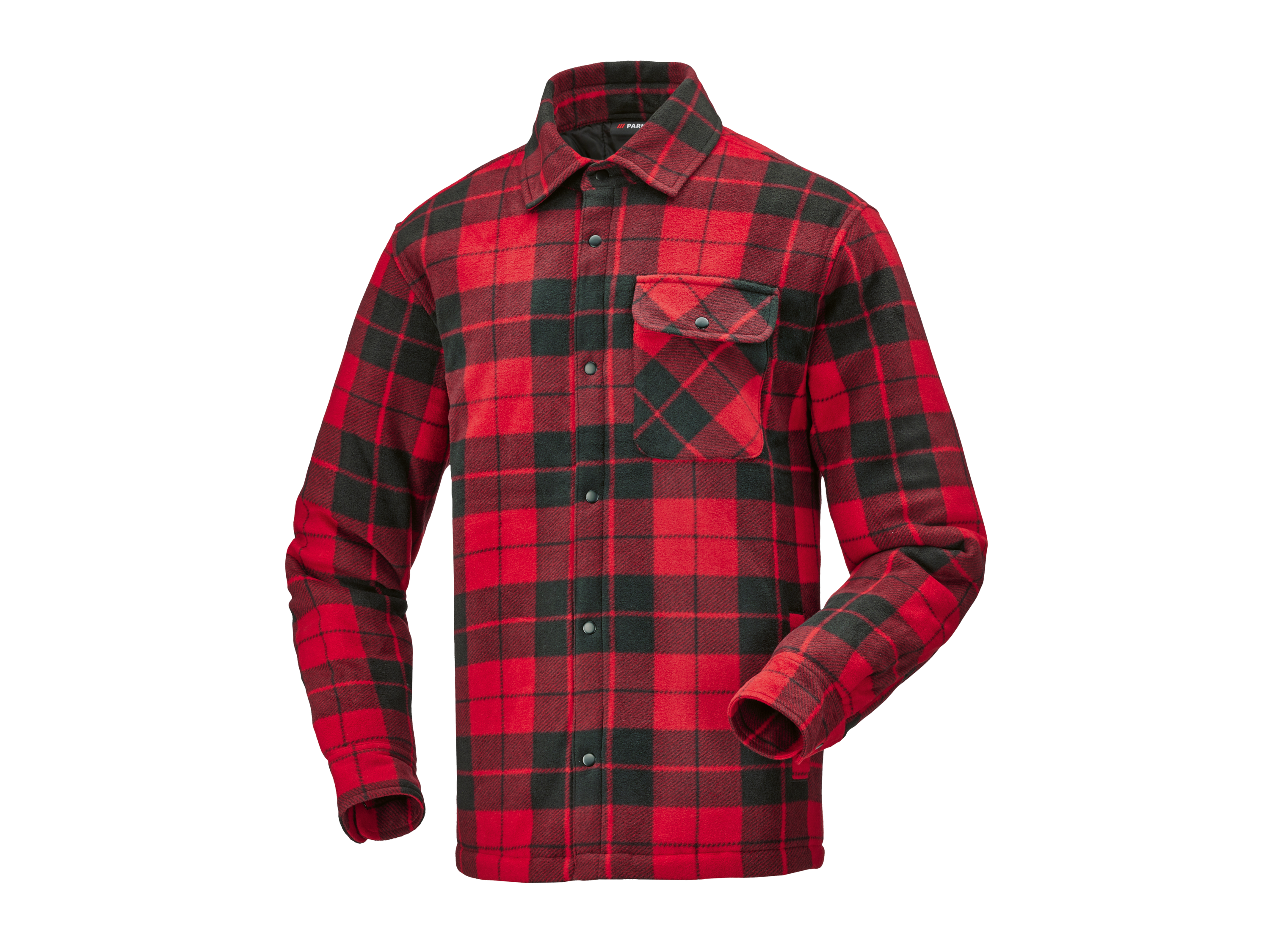 Parkside® Pánský flanelový overshirt (červená, XL (56/58))