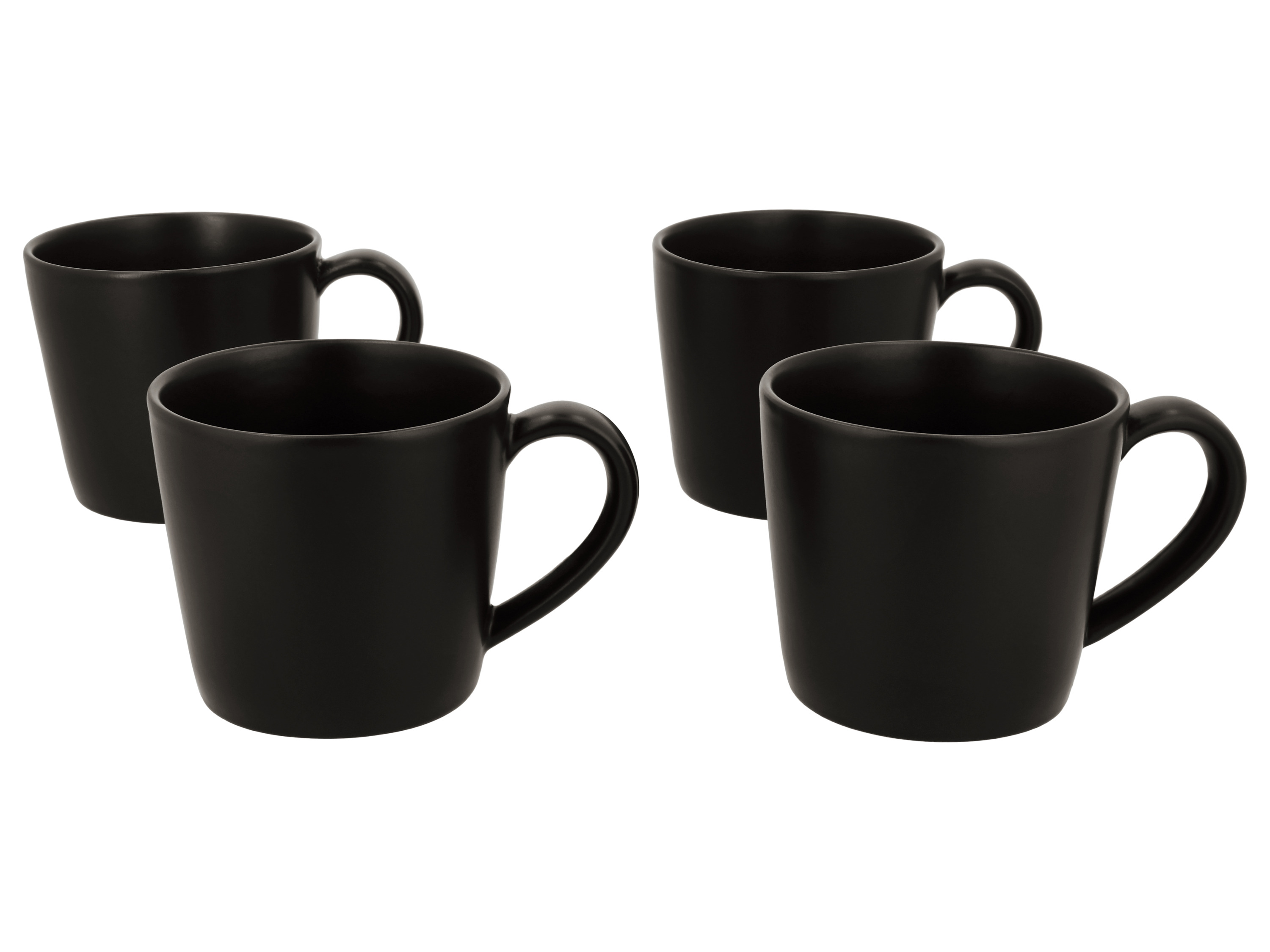 Silvercrest® Sada šálků, 4dílná (černá)