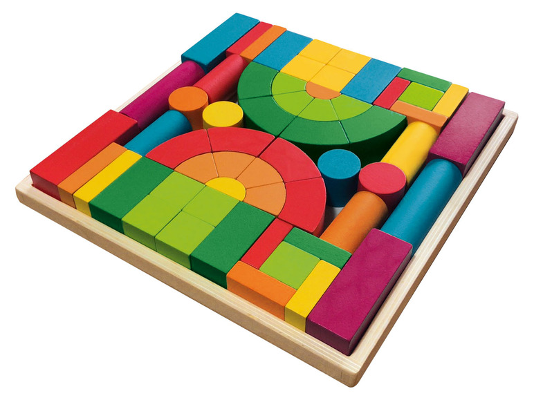  Zobrazit na celou obrazovku Playtive Dřevěná duhová skládačka Montessori - Obrázek 7