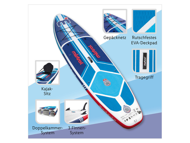  Zobrazit na celou obrazovku Mistral Dvoukomorový paddleboard Allround, 10'6'' - Obrázek 4
