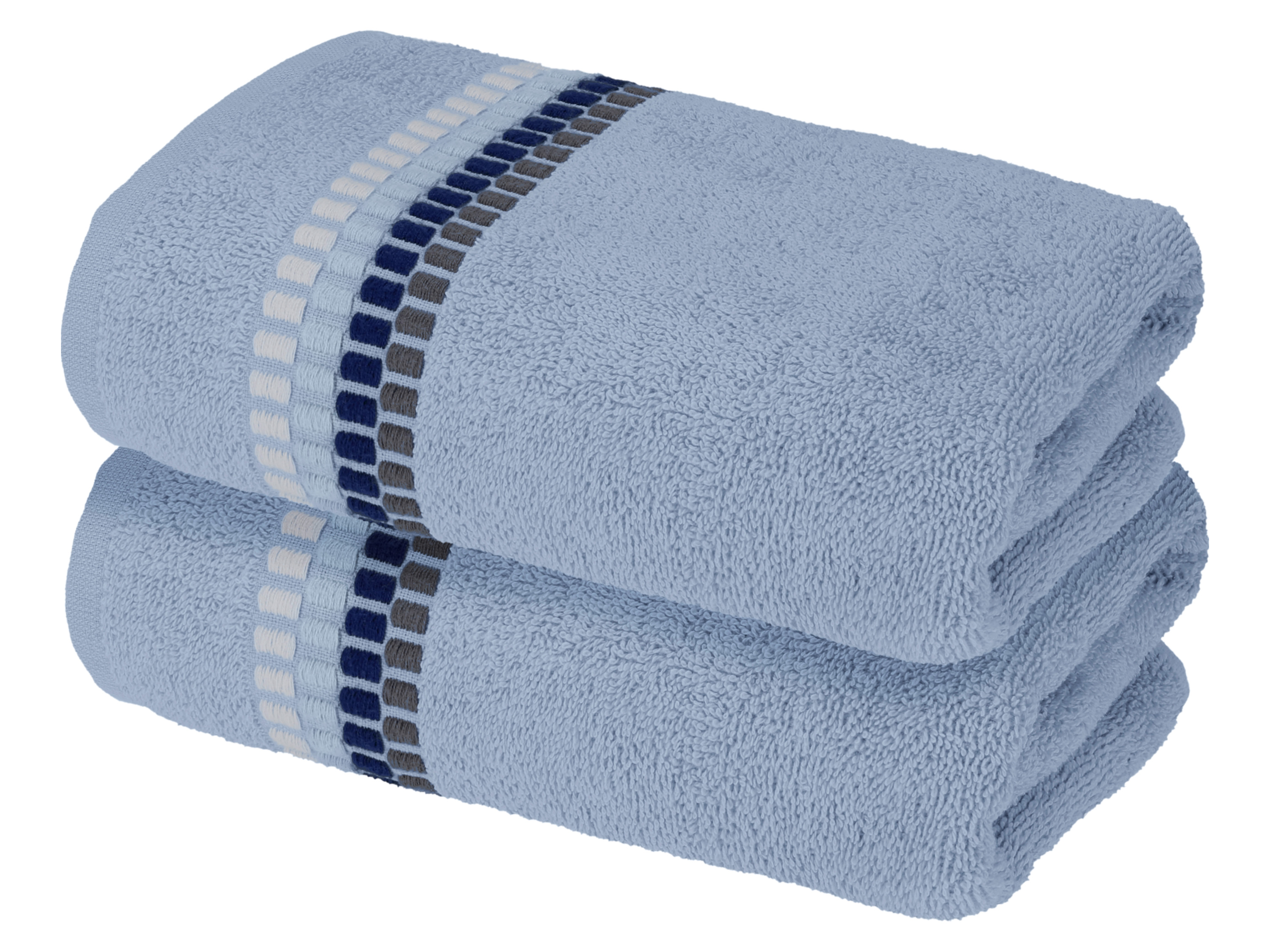 Livarno® Froté ručník, 50 x 100 cm, 500 g/m2, 2 kusy (světle modrá)