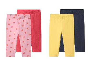 lupilu® Dívčí capri legíny, 2 kusy