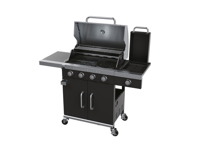  Zobrazit na celou obrazovku GRILLMEISTER Plynový gril 19,7 kW, 4 + 1 keramický hořák - Obrázek 4