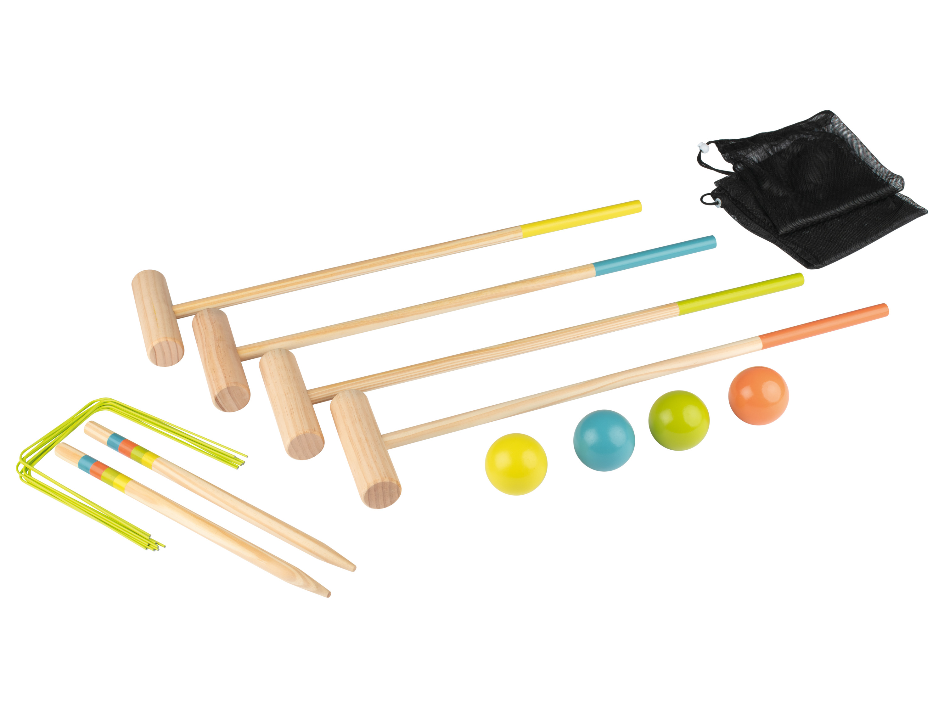 lupilu® Dřevěná venkovní hra (kroket)