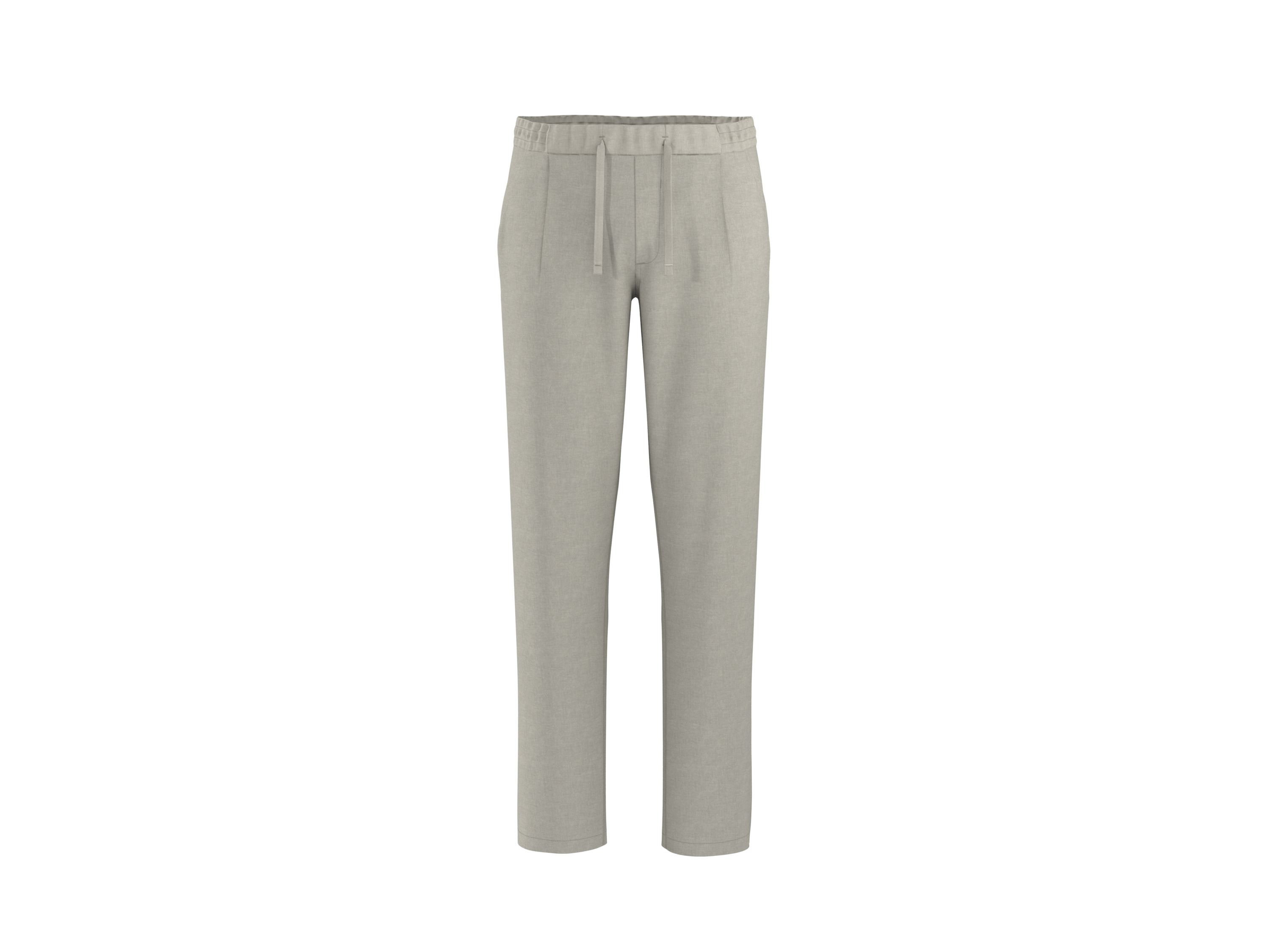 Esmara MEN Pánské kalhoty s podílem lnu Premium (béžová, M (48/50))