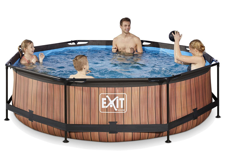  Zobrazit na celou obrazovku EXIT Bazén s krytem a filtračním zařízením "Wood", Ø 3 x 0,76 m - Obrázek 4