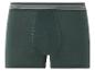 Zelené boxerky s bílými pruhy