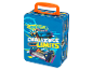 Modrý obědový box Hot Wheels s auty a textem „Challenge Your Limits“