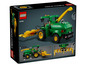 LEGO Technic John Deere 9700 secí stroj s pohyblivými částmi.
