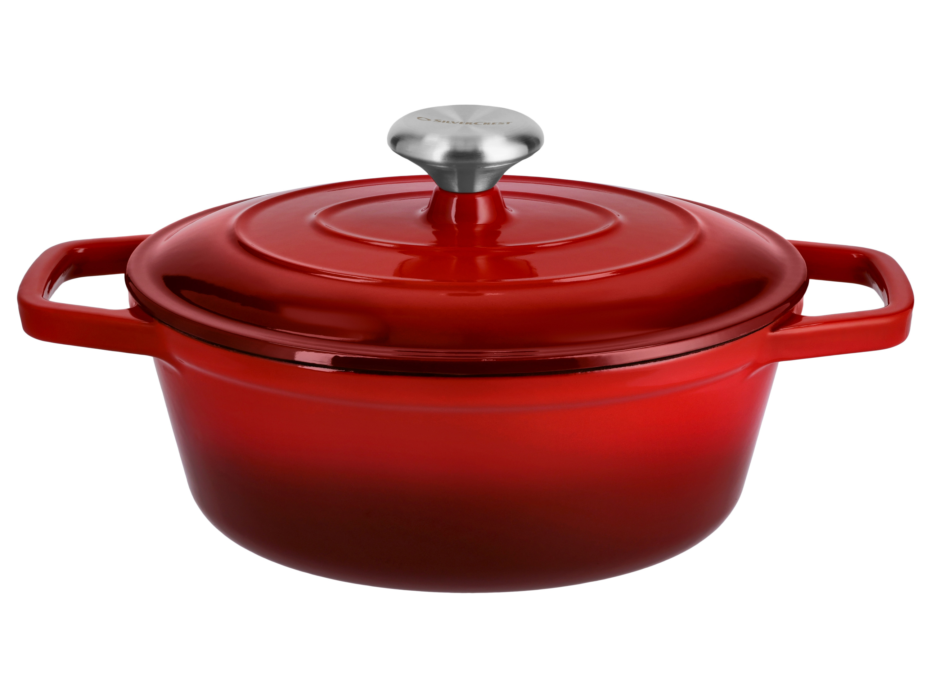Silvercrest® Litinový hrnec Premium, Ø 25 cm (červená)