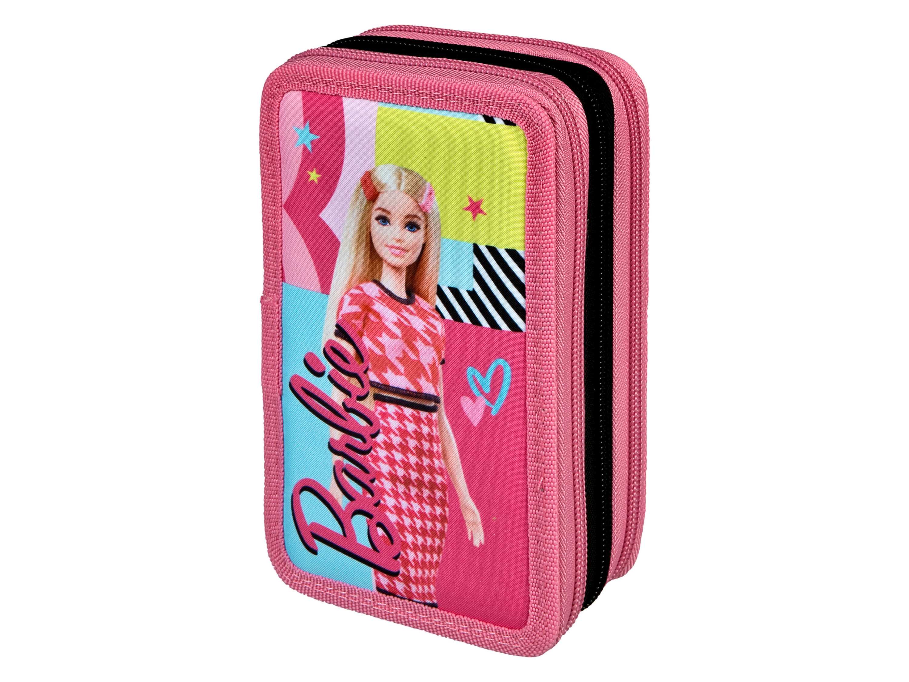 Barbie Školní penál s příslušenstvím (růžová)