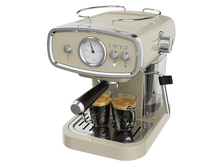  Zobrazit na celou obrazovku SILVERCREST® KITCHEN TOOLS Espresso kávovar retro 1973 SEML 1050 A1, krémová - Obrázek 4