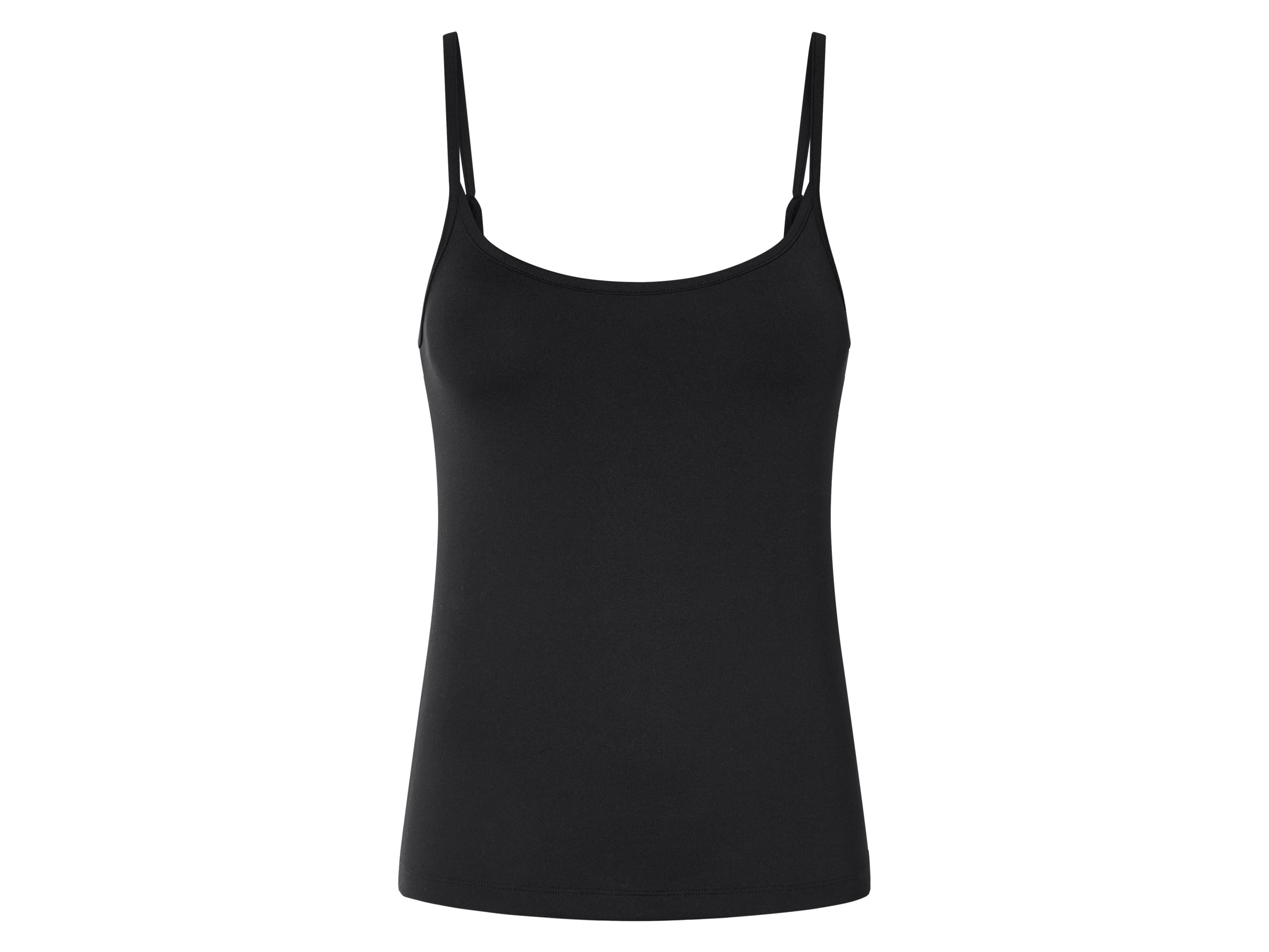esmara® Dámský top se špagetovými ramínky (černá, L(44/46))