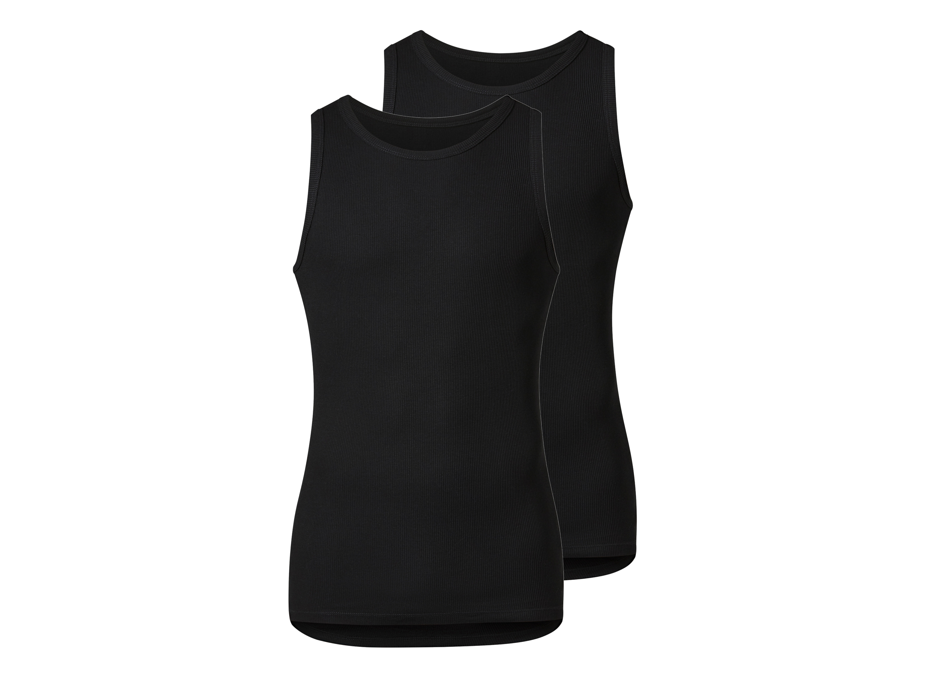 esmara® Pánský nátělník, 2 kusy (černá, 7/Xl)