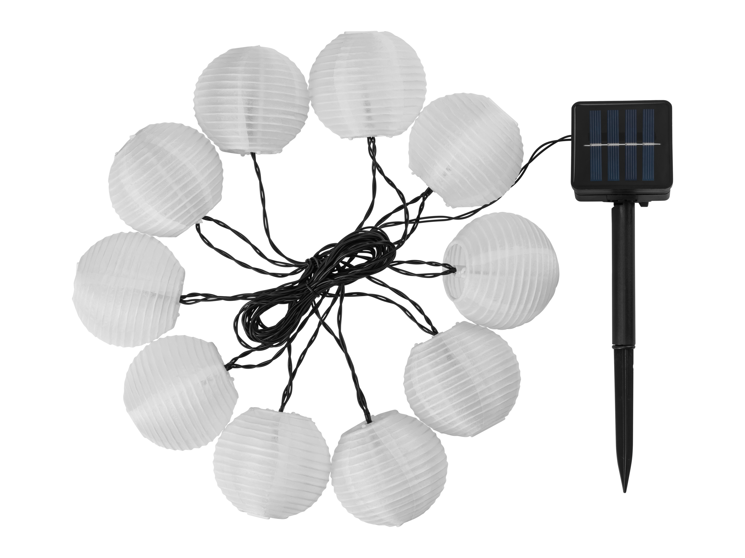 Livarno® Solární světelný LED řetěz, 10 LED (bílá)