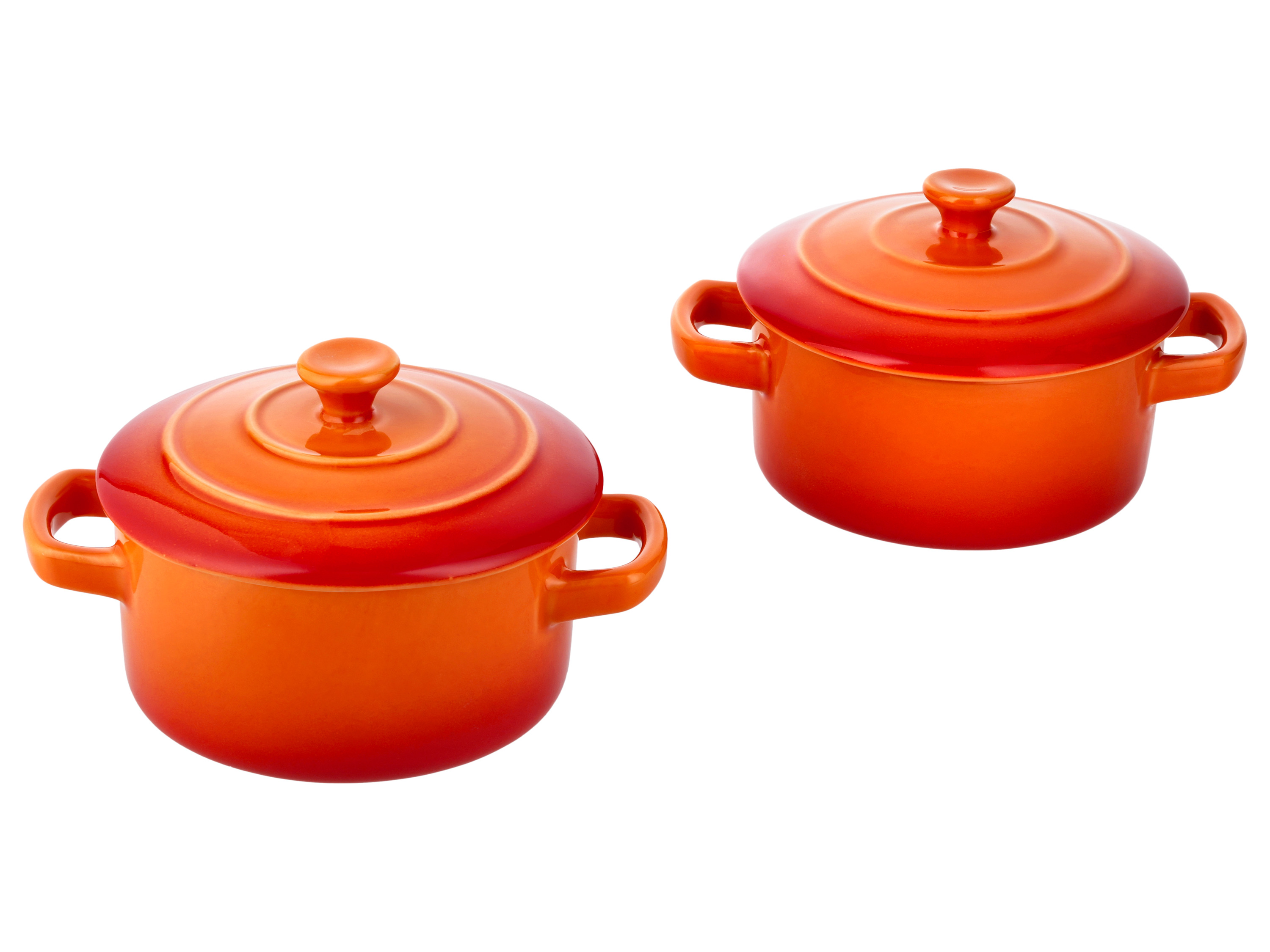 Silvercrest® Sada mini hrnců, 2dílná (oranžová)