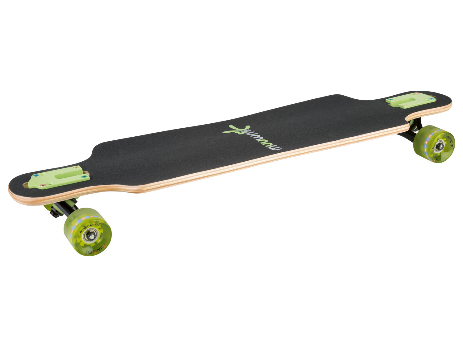muuwmi Longboard se svítícími kolečky