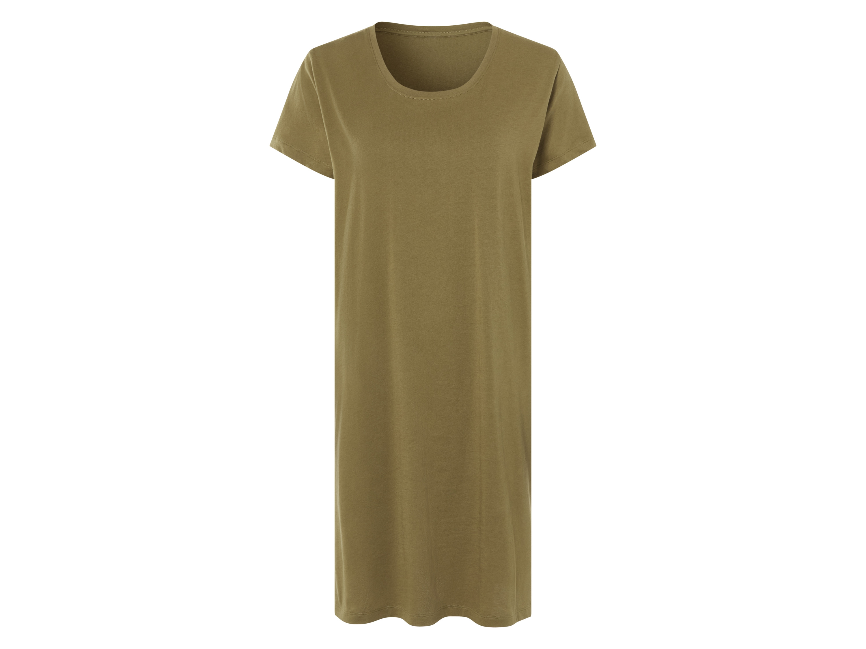 esmara® Dámské šaty, ležérně střižené (khaki, L(44/46))