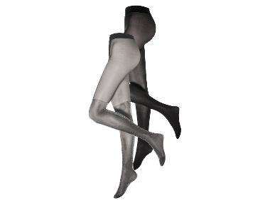 Dámské jemné punčochové kalhoty (černá/stříbrná, S (36/38))