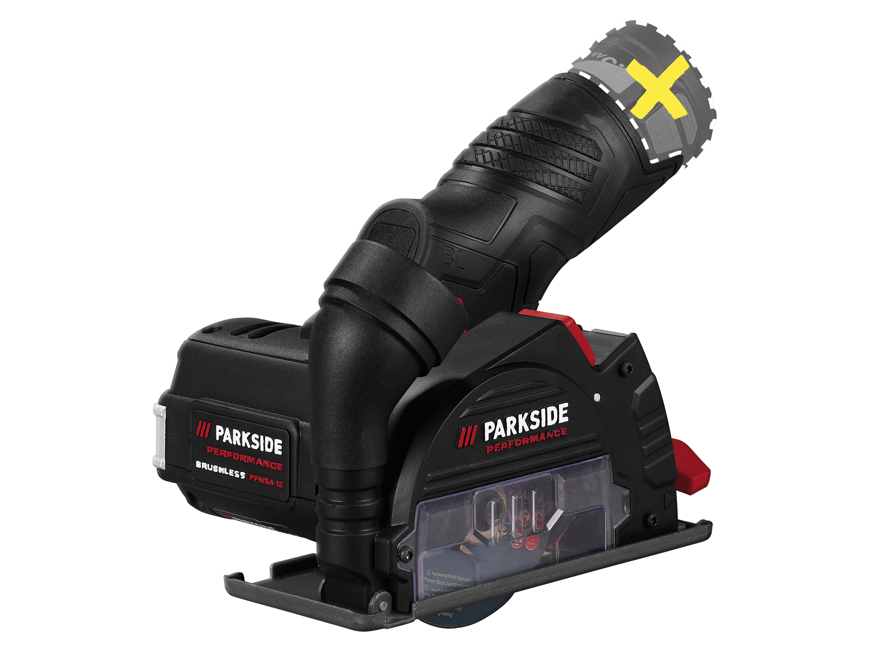 Parkside Performance® Aku úhlová bruska Ppwsa 12 A1 – bez akumulátoru a nabíječky