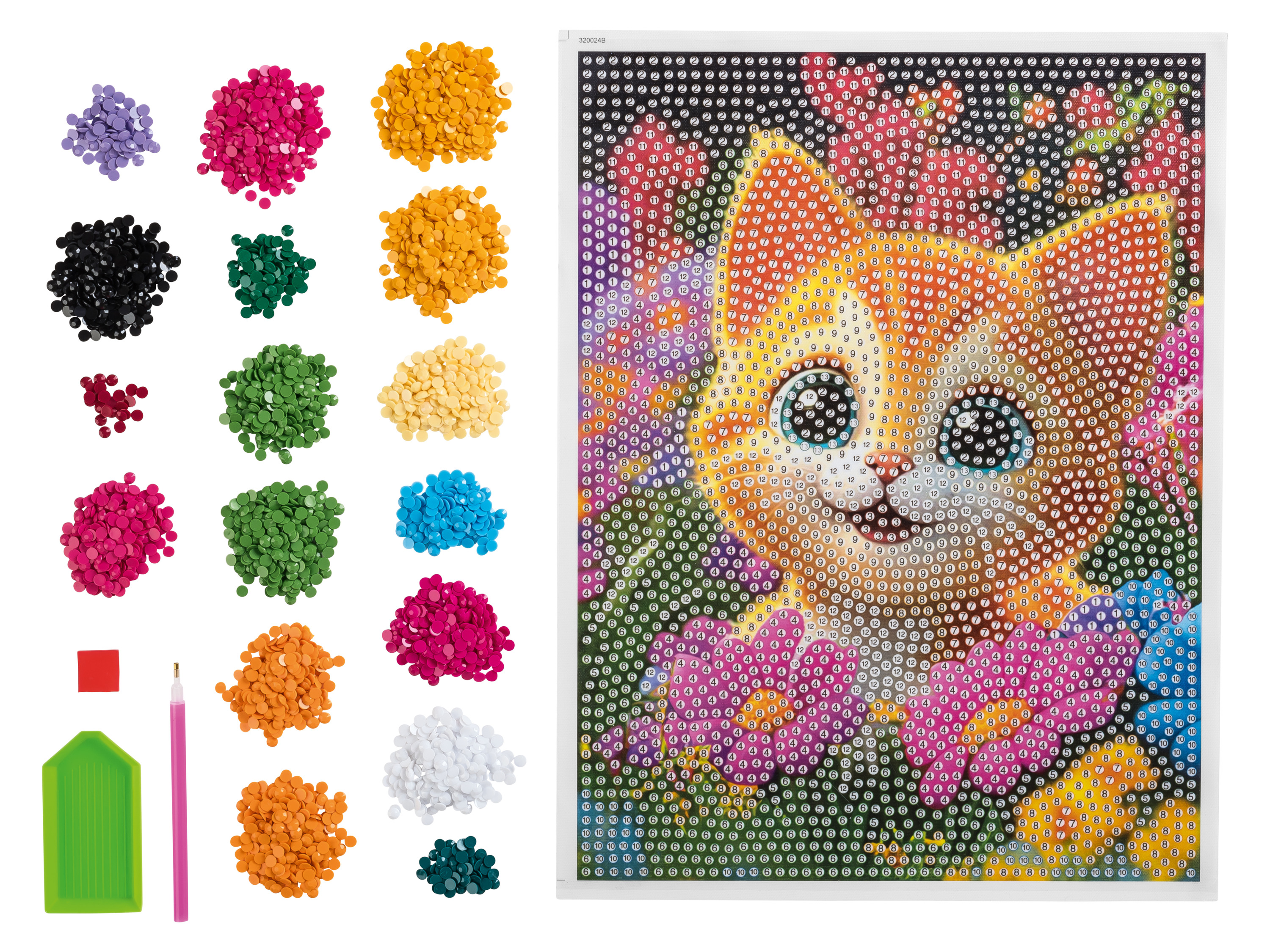 crelando® Kreativní sada pro diamantové malování (kočka)