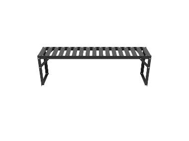 Vitavia Hliníkový nástavec na stůl, 121 x 28 x 39 cm, černá