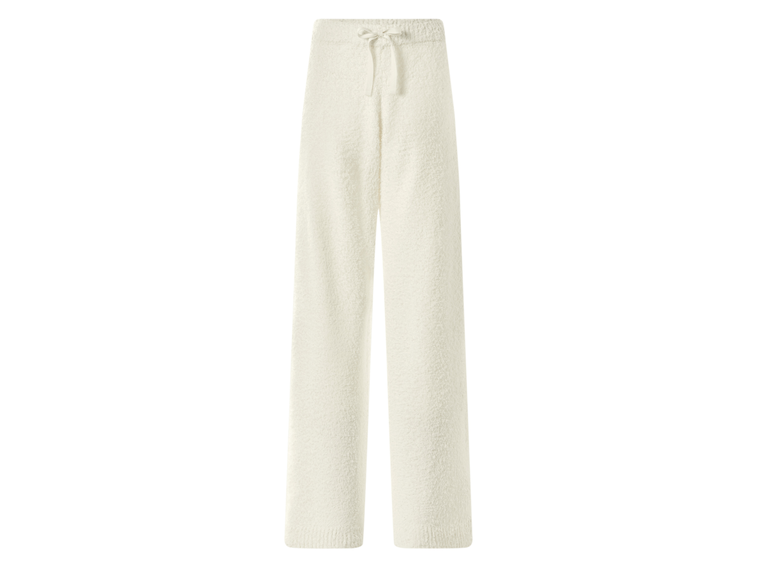 Esmara® Dámské plyšové kalhoty "Wide Leg" (bílá, Xs(32/34))