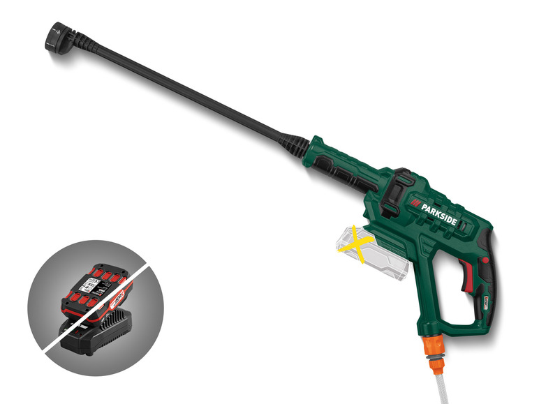  Zobrazit na celou obrazovku PARKSIDE® Aku tlakový čistič PDRA 20 V 20-Li B2, 2 Ah - Obrázek 2
