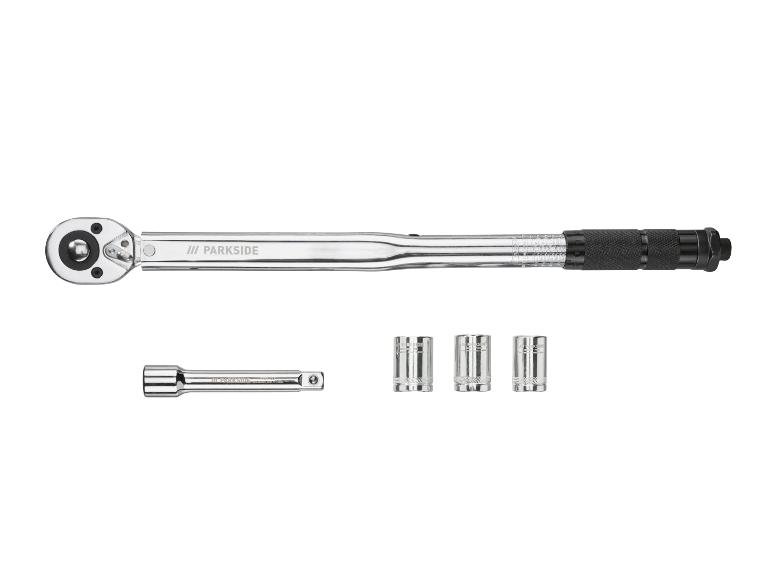 Momentový klíč PARKSIDE s prodloužením a třemi nástrčnými hlavicemi