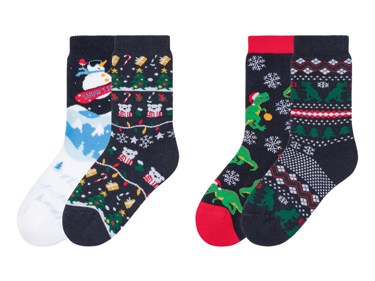  Zobrazit na celou obrazovku pepperts Chlapecké vánoční termo ponožky s BIO bavlnou, 2 páry - Obrázek 1