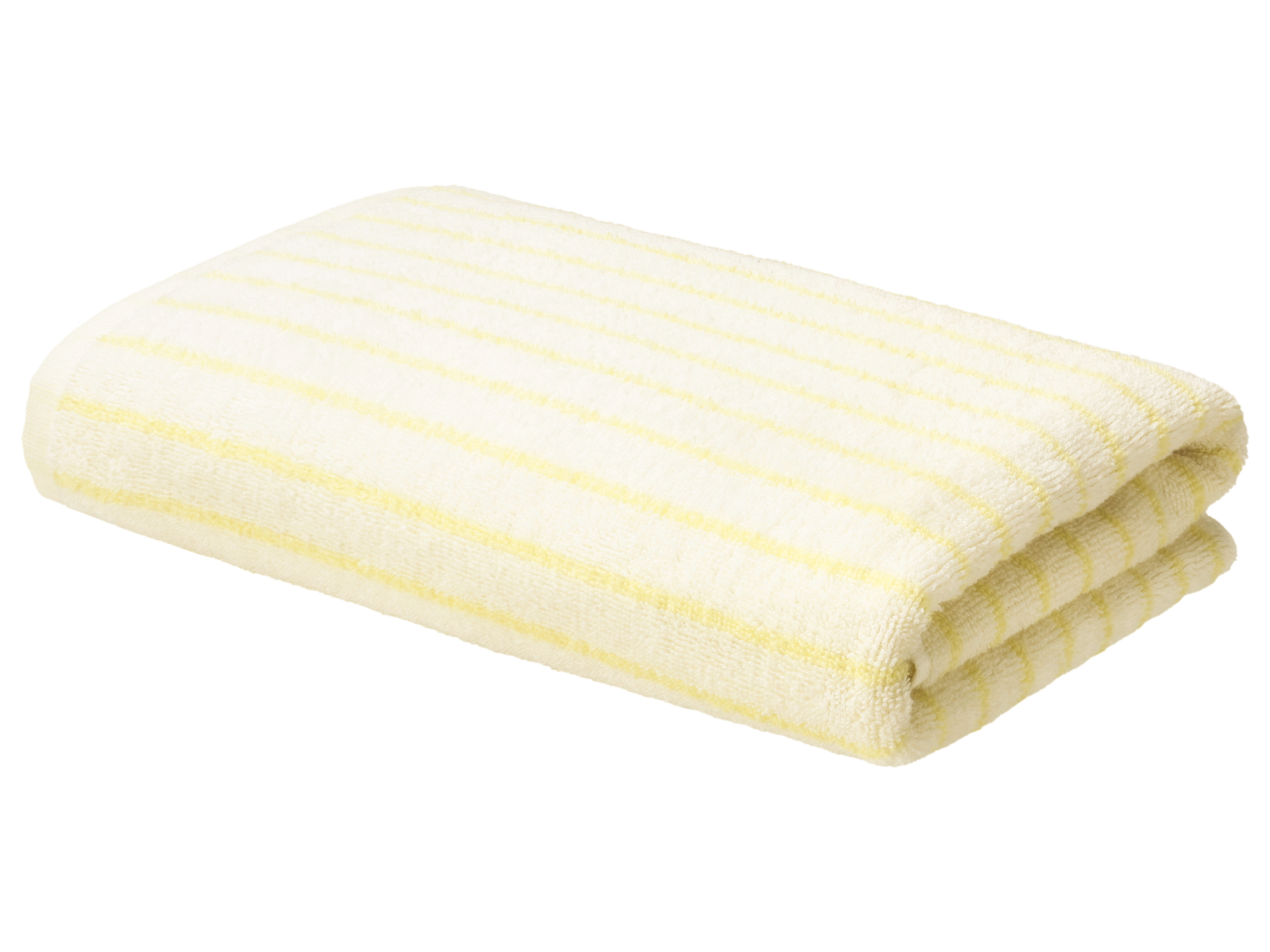 Livarno® Froté osuška, 70 x 140 cm (bílá/žlutá)