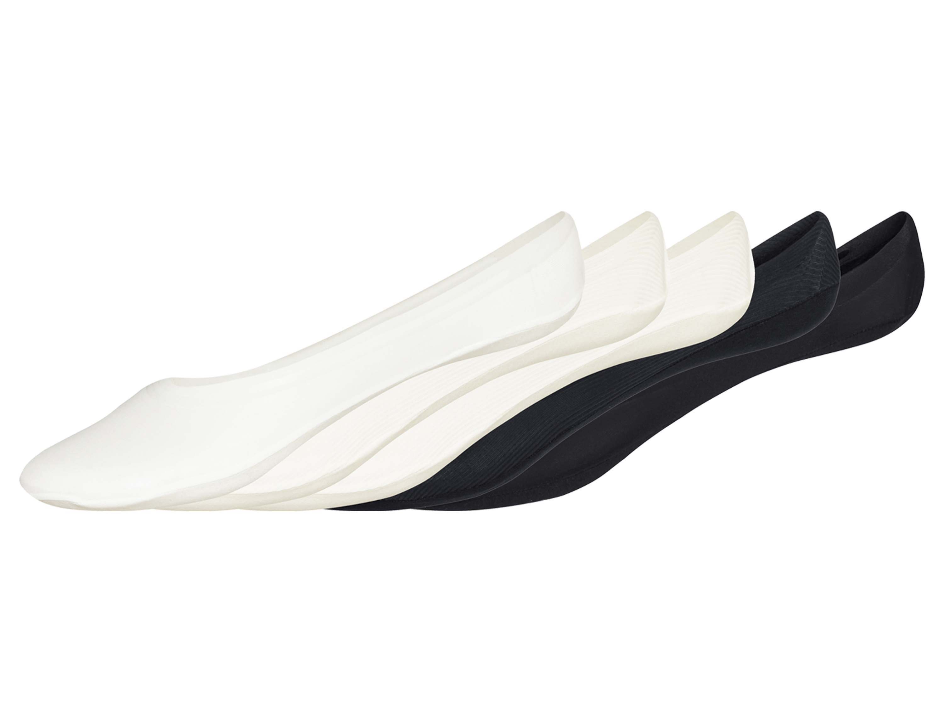 esmara® Dámské balerínkové ponožky, 5 párů (bílá/černá, 39-42)