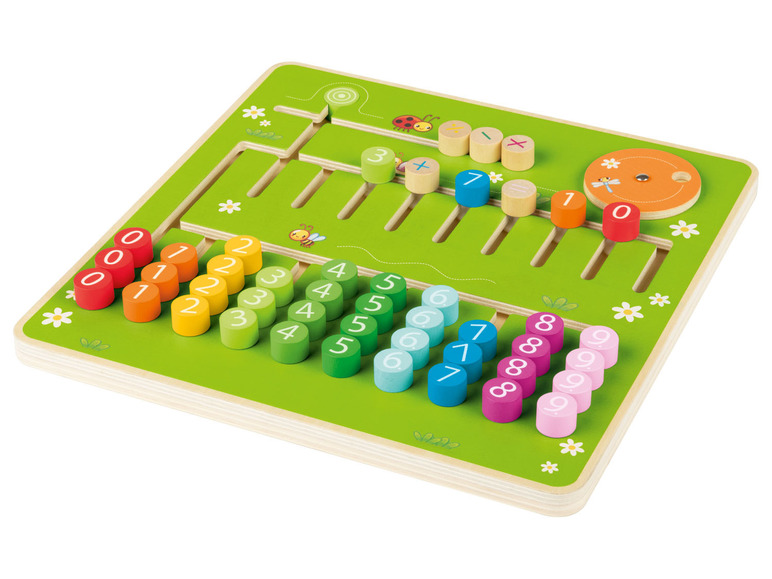  Zobrazit na celou obrazovku Playtive Dřevěná výuková hra Montessori - počítání - Obrázek 3