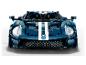 Modrý sportovní vůz Ford GT z kostek, čelní pohled