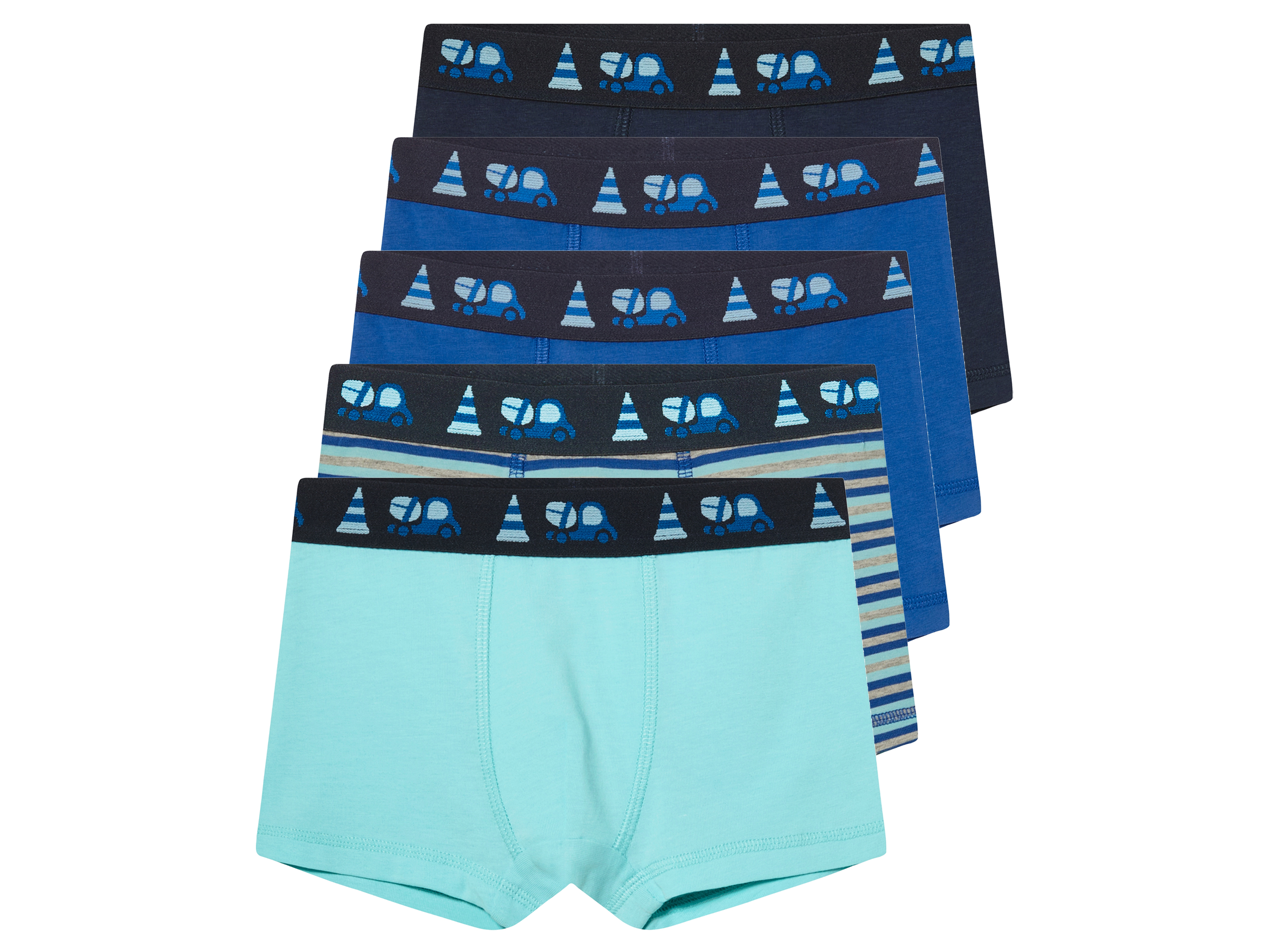 lupilu® Chlapecké boxerky s BIO bavlnou, 5 kusů (navy modrá / modrá, 98/104)
