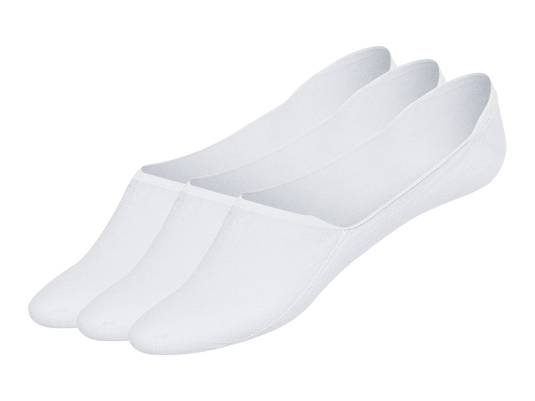 esmara® Dámské / Pánské bezešvé nízké ponožky, 3 páry (39/42, bílá, Mid-Cut)