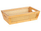 Dřevěný koš s pleteným dnem