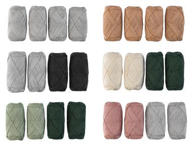 crelando® Sada bavlněné příze, 4 x 50 g