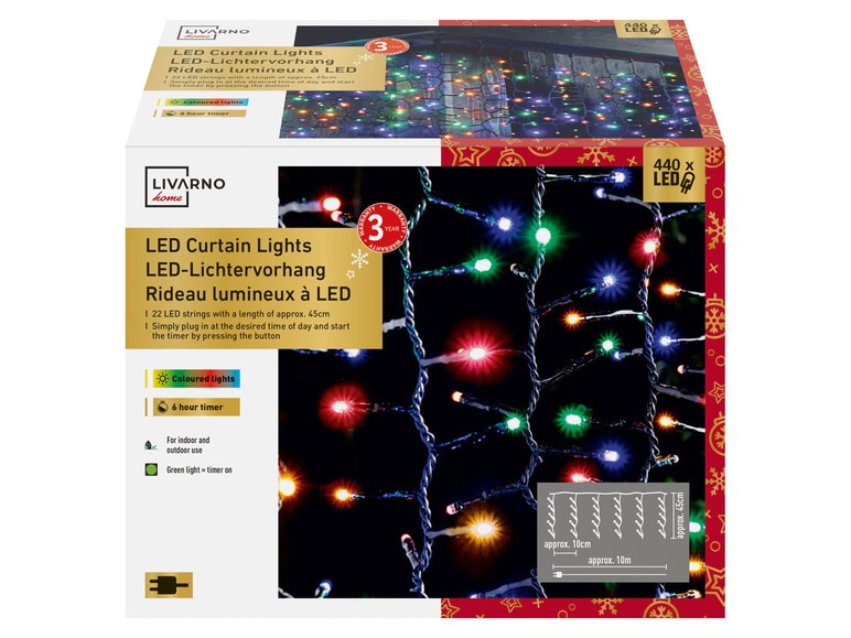  Zobrazit na celou obrazovku Světelný LED řetěz, 440 LED - Obrázek 1