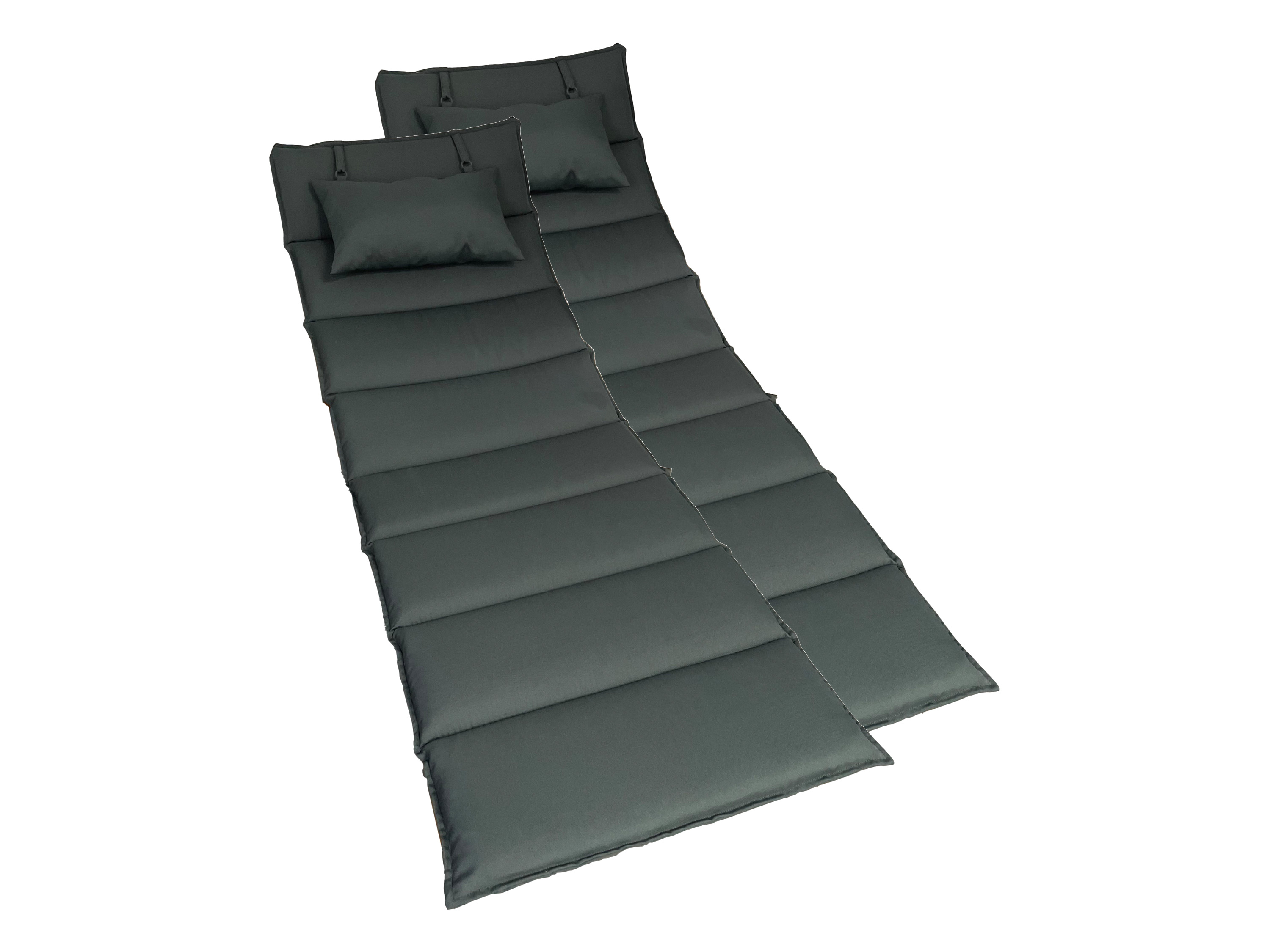 Home Deluxe Polstr na vlnité dřevěné lehátko »Taiga« (2dílná sada)