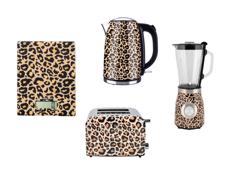 Zobrazit na celou obrazovku SILVERCREST® Sada kuchyňských spotřebičů SC1, 4dílná, leopardí vzor - Obrázek 1